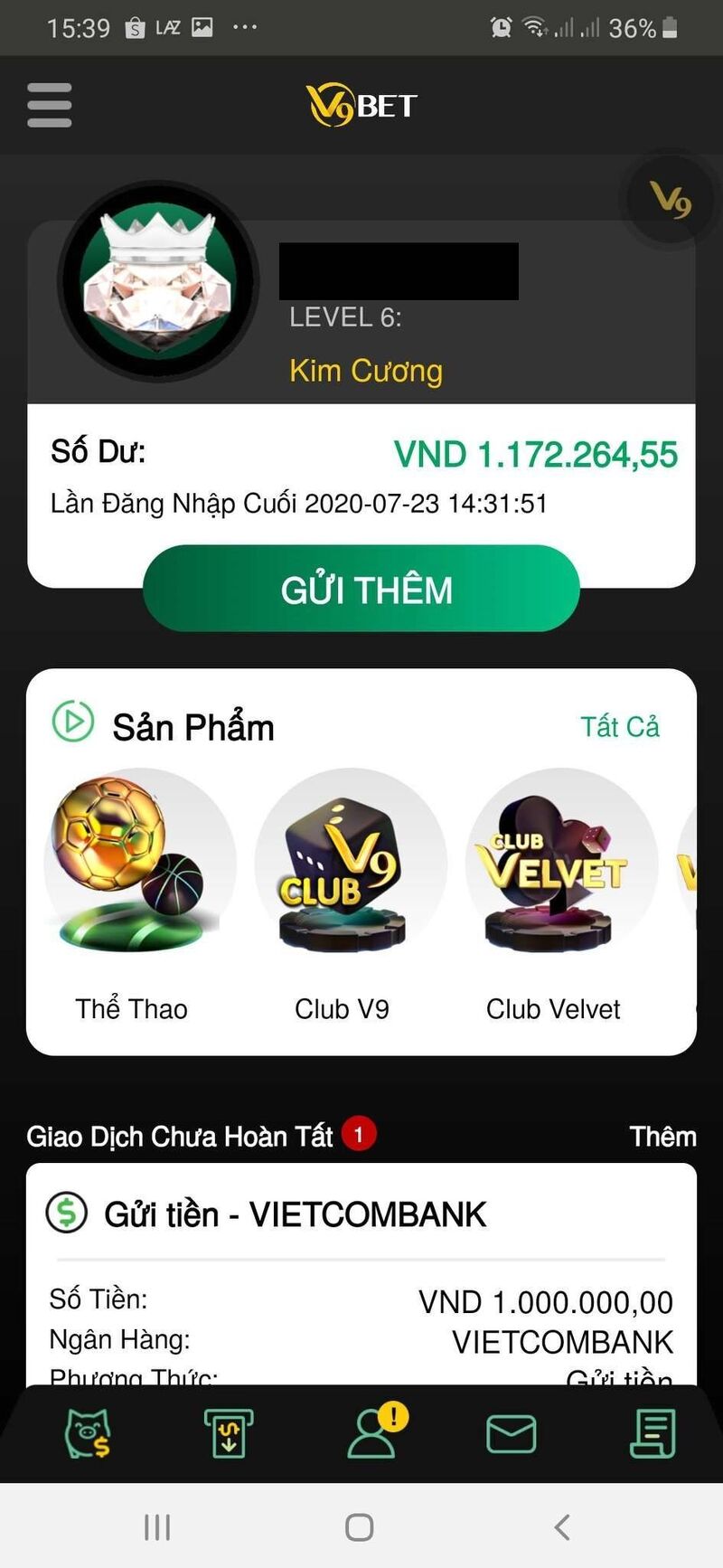 Hướng dẫn chi tiết thanh toán qua app v9bet dành cho người mới